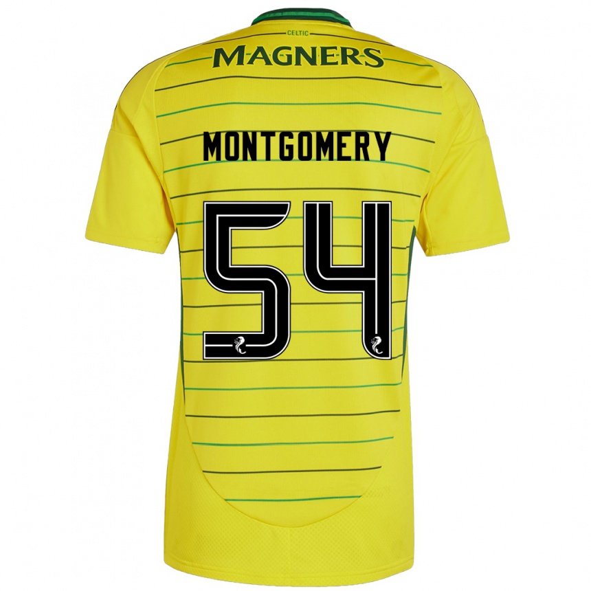 נשים כדורגל Adam Montgomery #54 צָהוֹב הרחק ג'רזי 2024/25