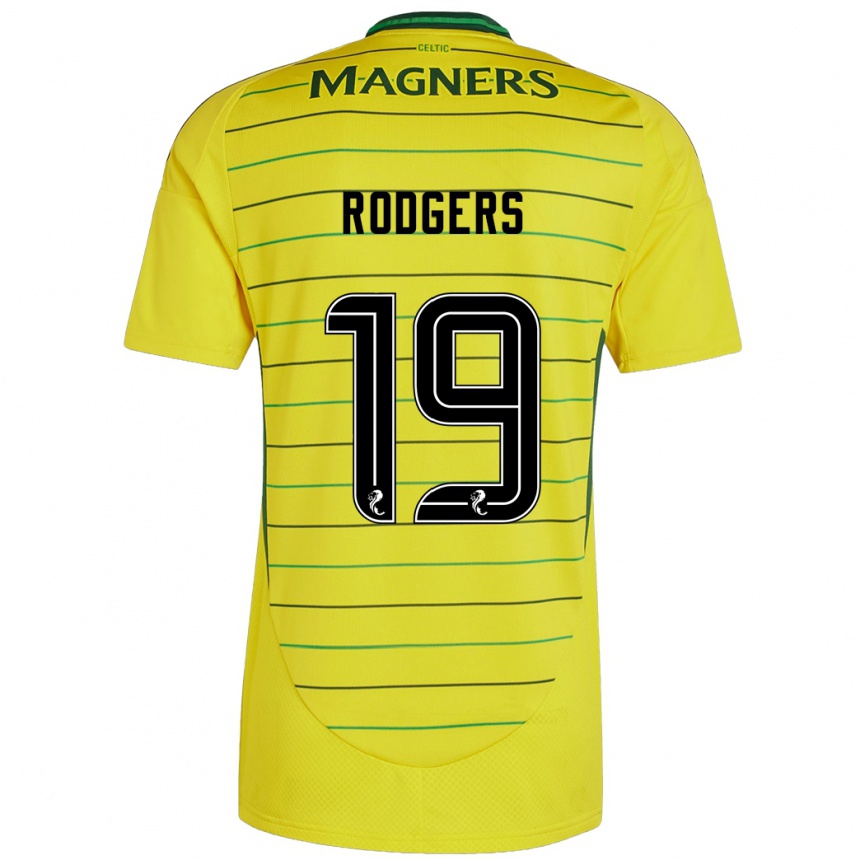 נשים כדורגל Lisa Rodgers #19 צָהוֹב הרחק ג'רזי 2024/25