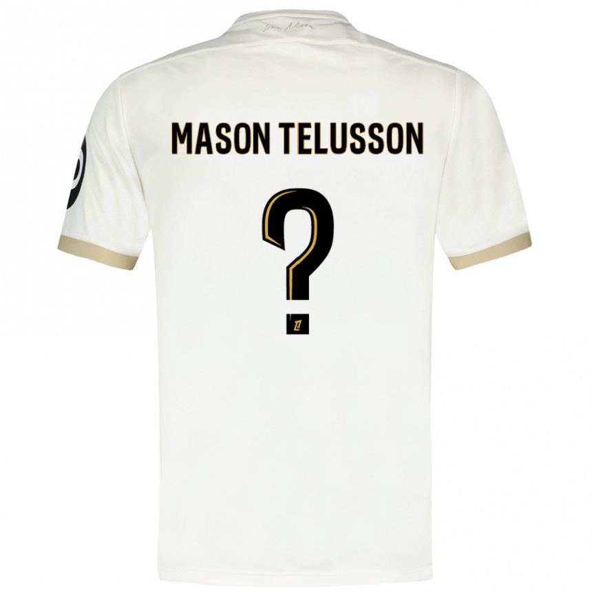 נשים כדורגל Jah Mason Telusson #0 זהב לבן הרחק ג'רזי 2024/25