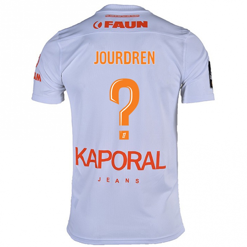 נשים כדורגל Ilan Jourdren #0 לָבָן הרחק ג'רזי 2024/25