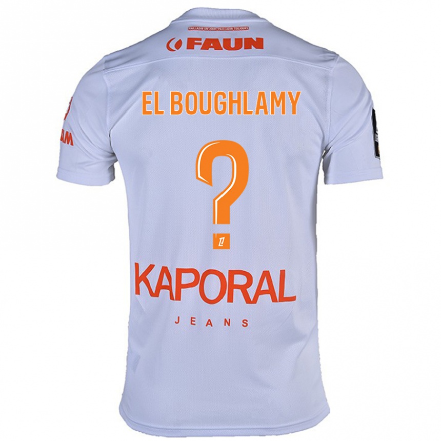 נשים כדורגל Adam El Boughlamy #0 לָבָן הרחק ג'רזי 2024/25