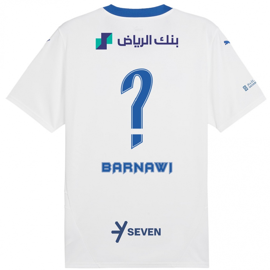 נשים כדורגל עבדולסאלם עלי ברנאווי #0 כחול לבן הרחק ג'רזי 2024/25