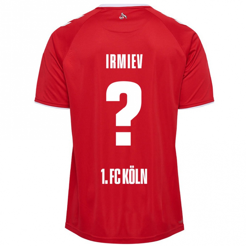נשים כדורגל Kristiyan Irmiev #0 אדום לבן הרחק ג'רזי 2024/25