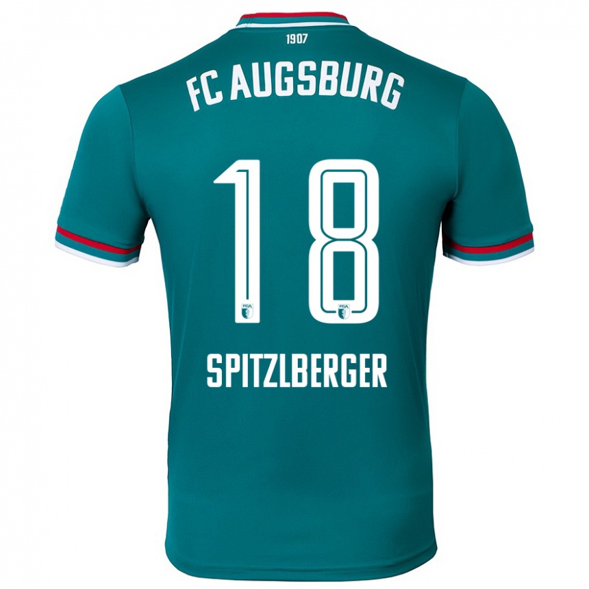 נשים כדורגל Jordan Spitzlberger #18 ירוק כהה הרחק ג'רזי 2024/25
