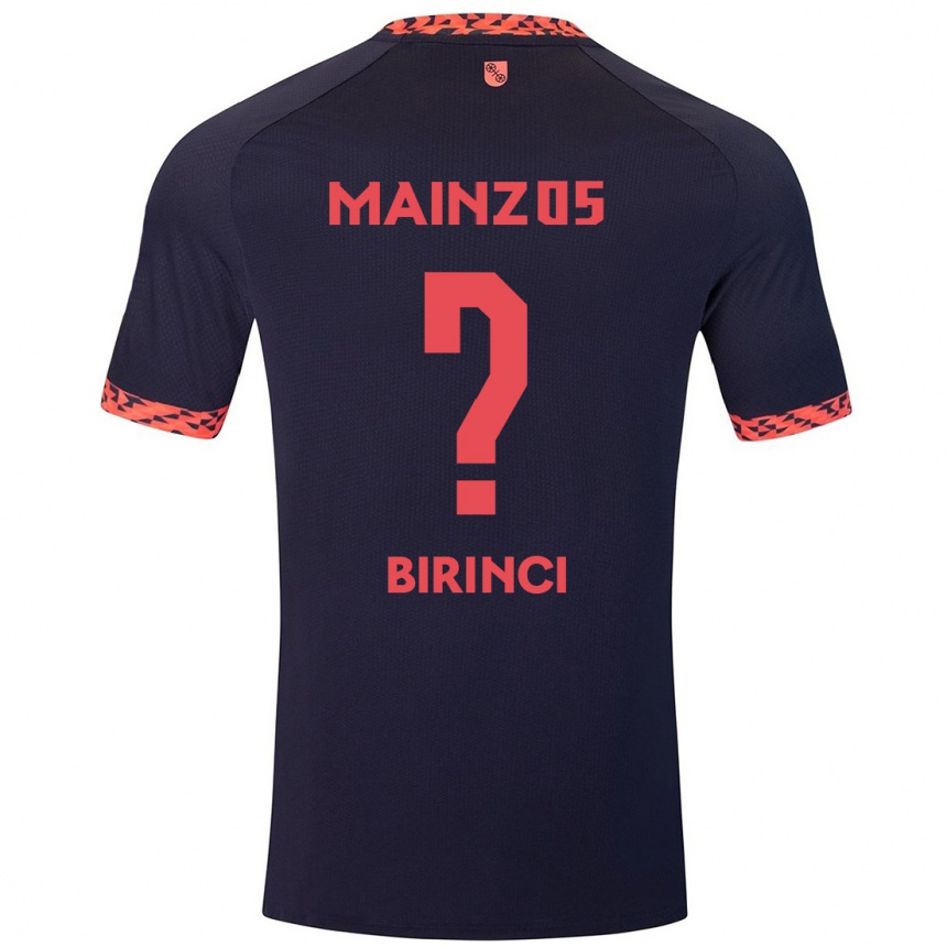 נשים כדורגל Muhammed Birinci #0 כחול קורל אדום הרחק ג'רזי 2024/25