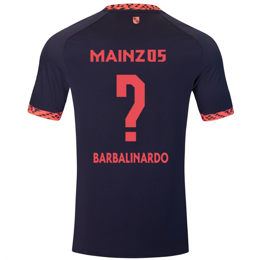 נשים כדורגל Jordan Barbalinardo #0 כחול קורל אדום הרחק ג'רזי 2024/25