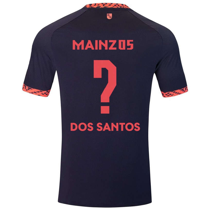 נשים כדורגל Alexandre Tavares Dos Santos #0 כחול קורל אדום הרחק ג'רזי 2024/25