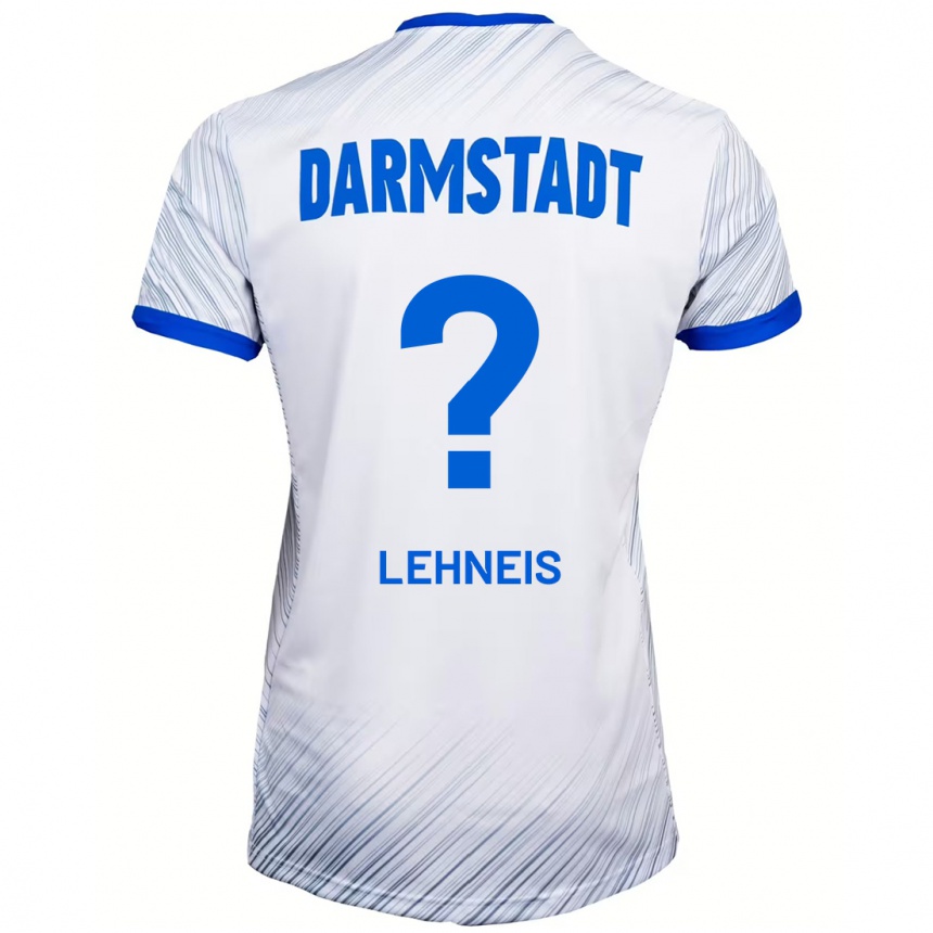 נשים כדורגל Daniel Lehneis #0 לבן כחול הרחק ג'רזי 2024/25