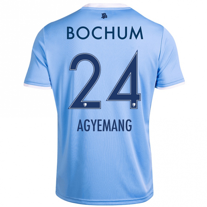 נשים כדורגל Donovan Agyemang #24 שמיים כחולים הרחק ג'רזי 2024/25