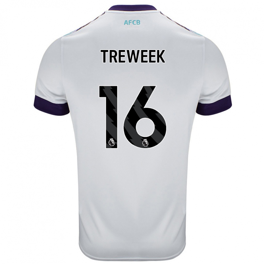 נשים כדורגל Jess Treweek #16 לבן ירוק סגול הרחק ג'רזי 2024/25