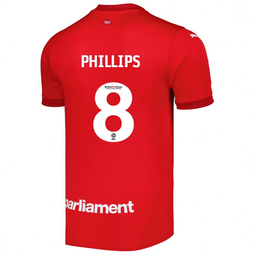 ילדים כדורגל Adam Phillips #8 אָדוֹם ג'רזי ביתית 2024/25