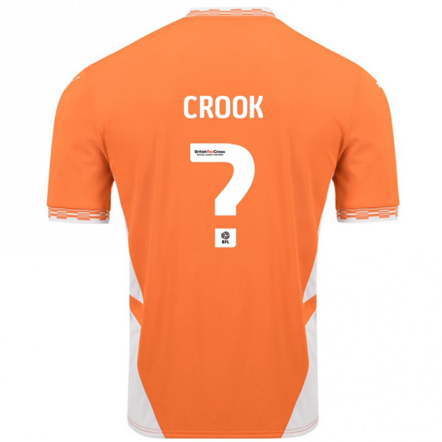 ילדים כדורגל Amy Crook #0 כתום לבן ג'רזי ביתית 2024/25