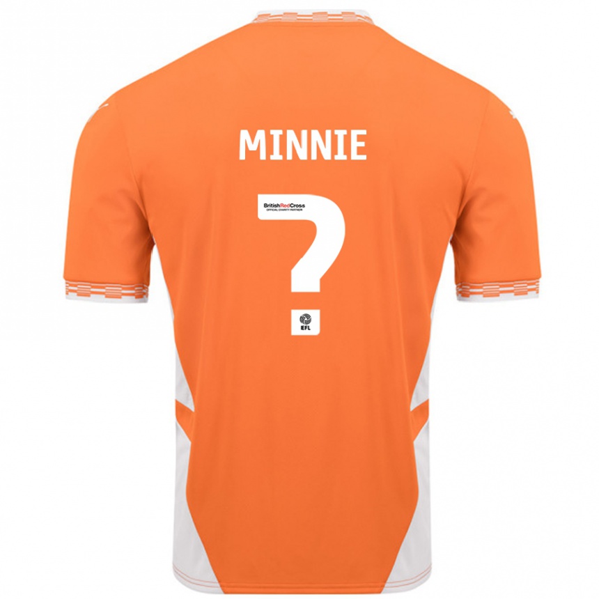 ילדים כדורגל Minnie Rogers #0 כתום לבן ג'רזי ביתית 2024/25