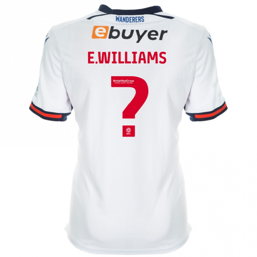 ילדים כדורגל Eva Williams #0 לָבָן ג'רזי ביתית 2024/25