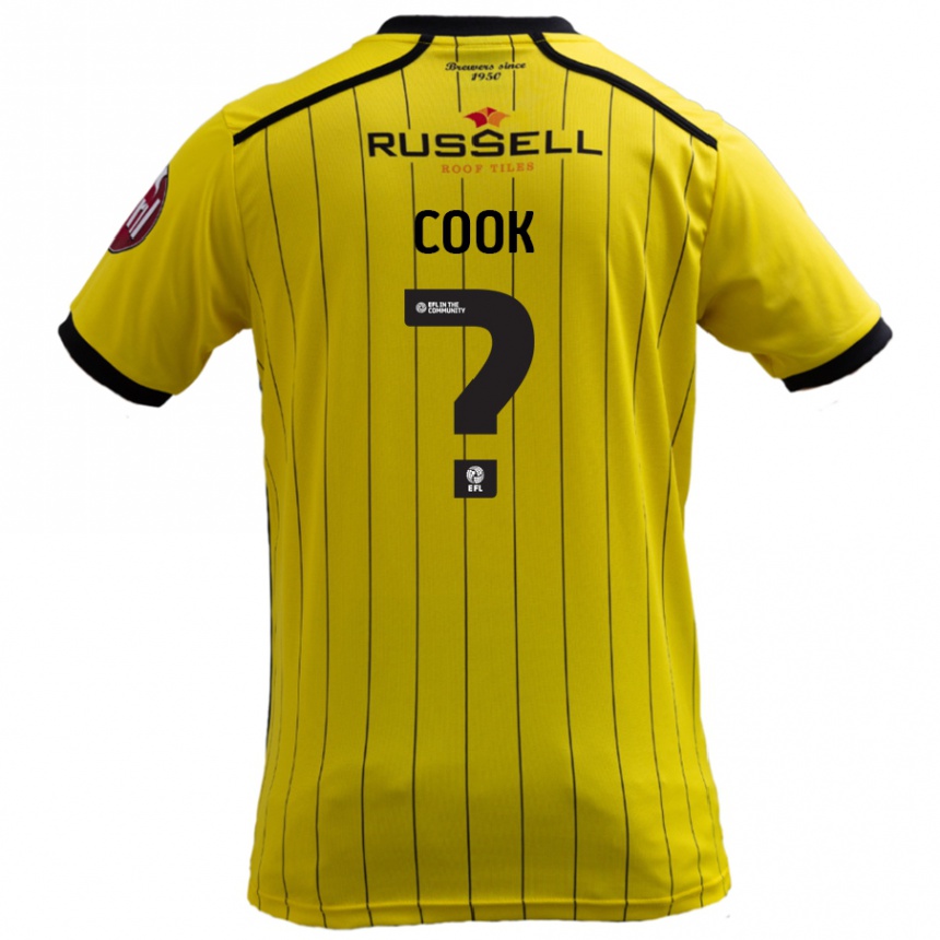 ילדים כדורגל Spencer Cook #0 צָהוֹב ג'רזי ביתית 2024/25