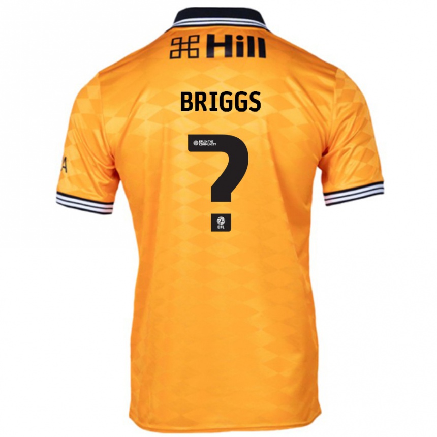 ילדים כדורגל Jj Briggs #0 כָּתוֹם ג'רזי ביתית 2024/25
