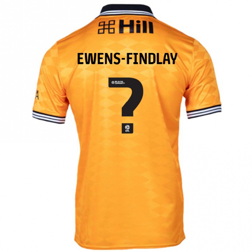 ילדים כדורגל Ty Ewens-Findlay #0 כָּתוֹם ג'רזי ביתית 2024/25
