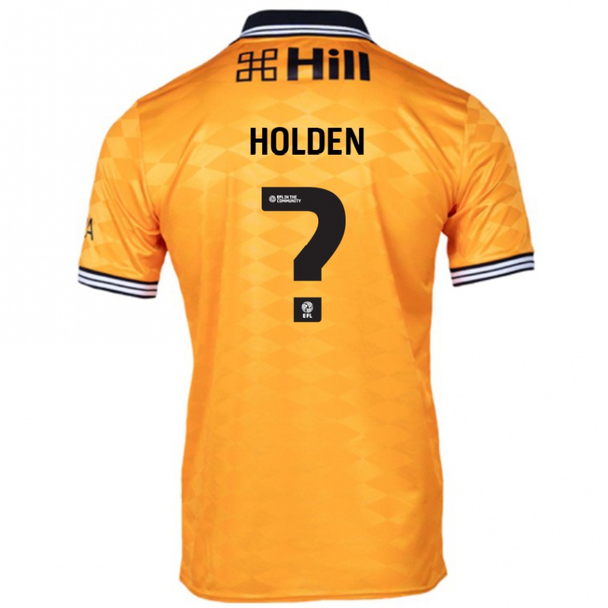 ילדים כדורגל Lenny Holden #0 כָּתוֹם ג'רזי ביתית 2024/25