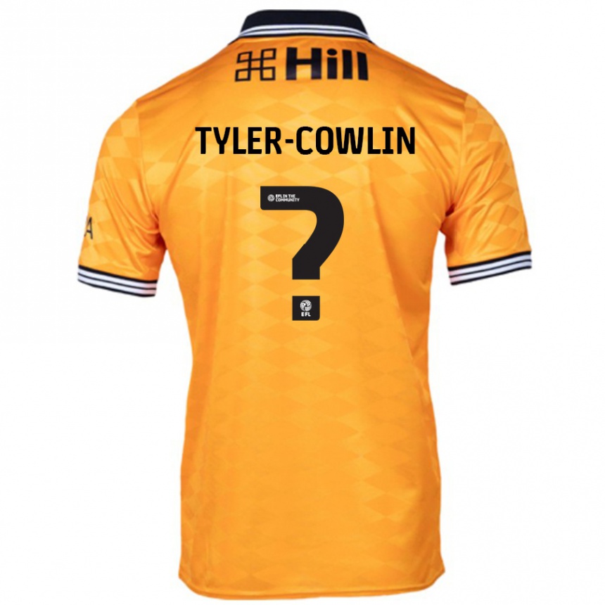 ילדים כדורגל Danny Tyler-Cowlin #0 כָּתוֹם ג'רזי ביתית 2024/25