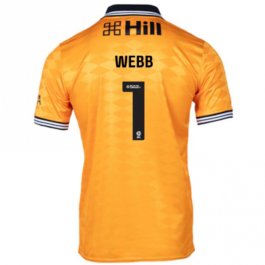 ילדים כדורגל Lauren Webb #1 כָּתוֹם ג'רזי ביתית 2024/25