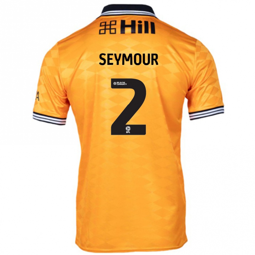 ילדים כדורגל Mayzee Seymour #2 כָּתוֹם ג'רזי ביתית 2024/25