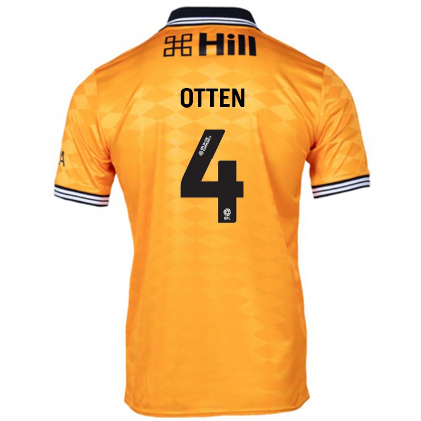 ילדים כדורגל Gisela Otten #4 כָּתוֹם ג'רזי ביתית 2024/25