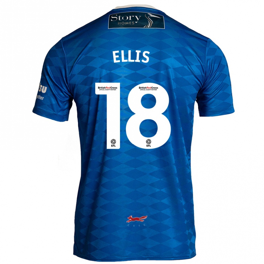 ילדים כדורגל Jack Ellis #18 כְּחוֹל ג'רזי ביתית 2024/25