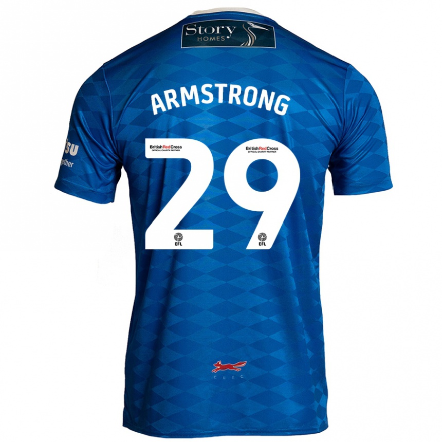 ילדים כדורגל Luke Armstrong #29 כְּחוֹל ג'רזי ביתית 2024/25