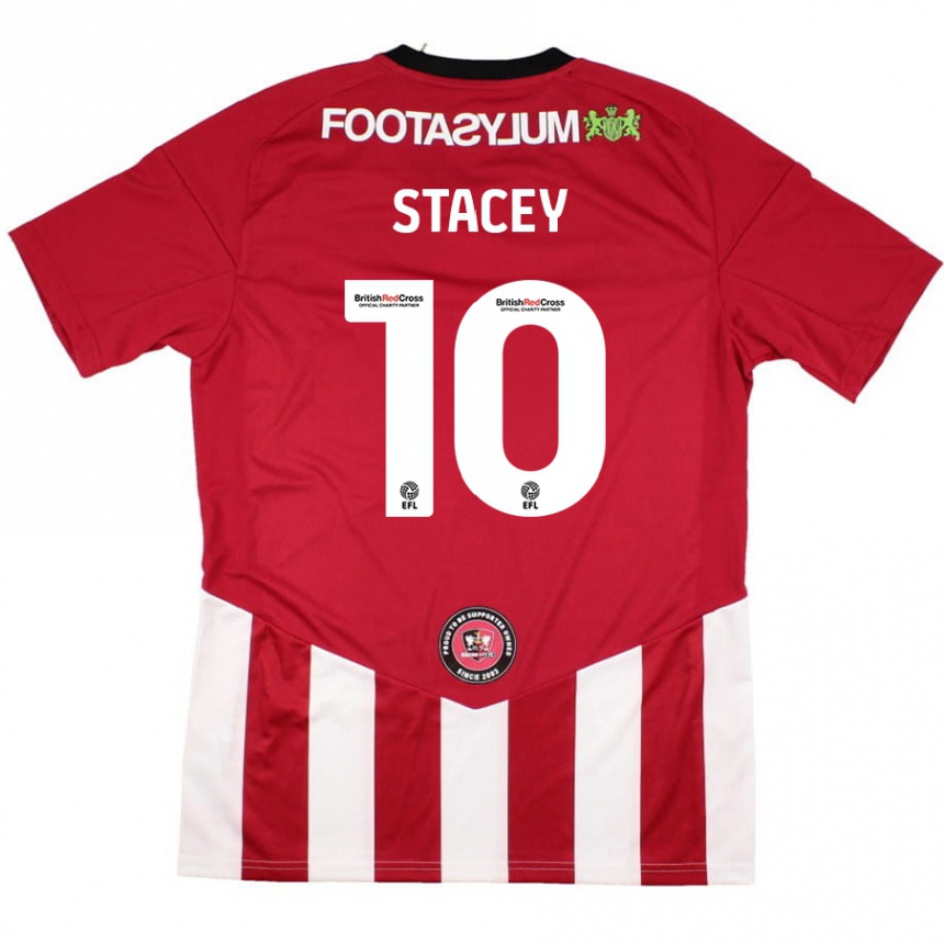 ילדים כדורגל Sarah Stacey #10 אדום לבן ג'רזי ביתית 2024/25