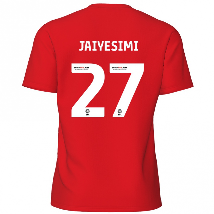ילדים כדורגל Diallang Jaiyesimi #27 אָדוֹם ג'רזי ביתית 2024/25