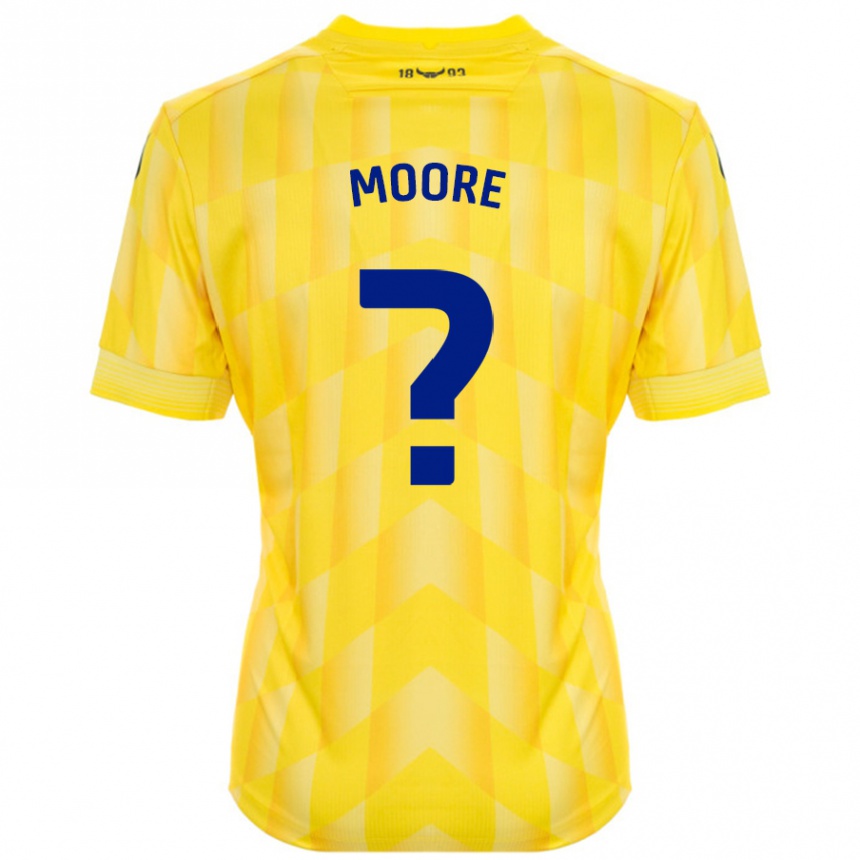 ילדים כדורגל Brogan Moore #0 צָהוֹב ג'רזי ביתית 2024/25
