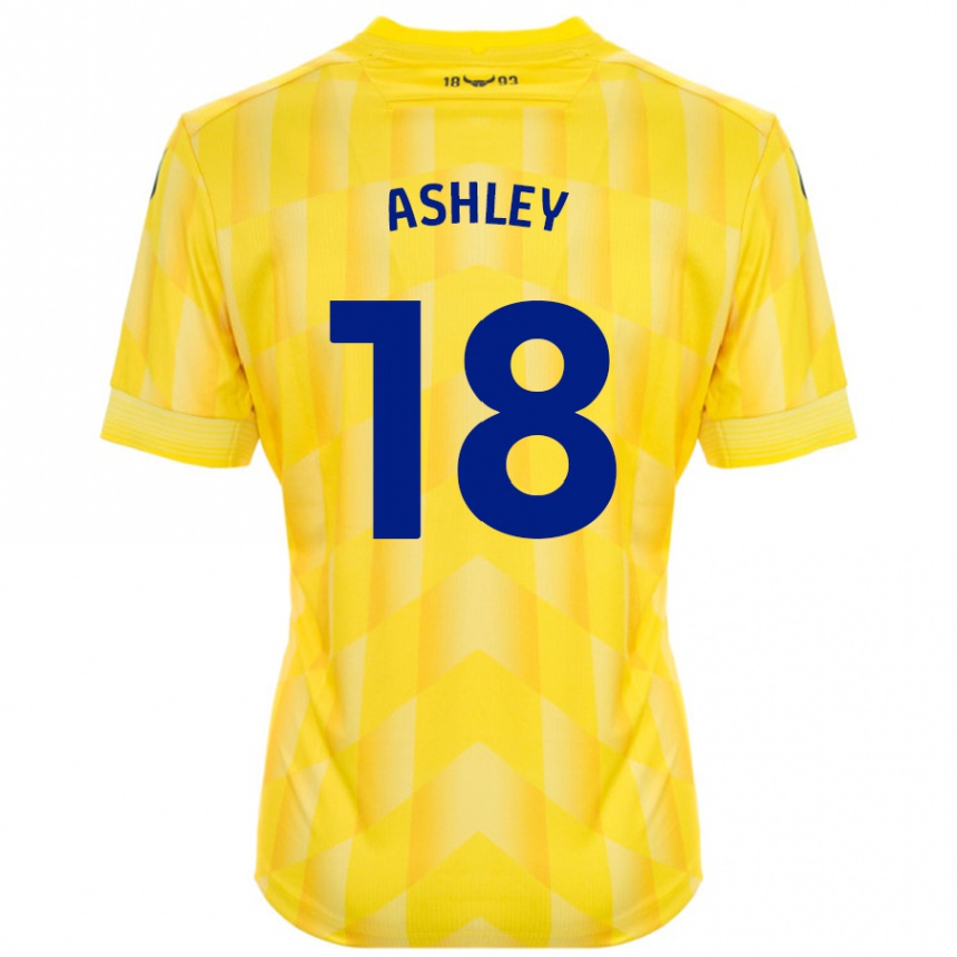 ילדים כדורגל Alex Ashley #18 צָהוֹב ג'רזי ביתית 2024/25