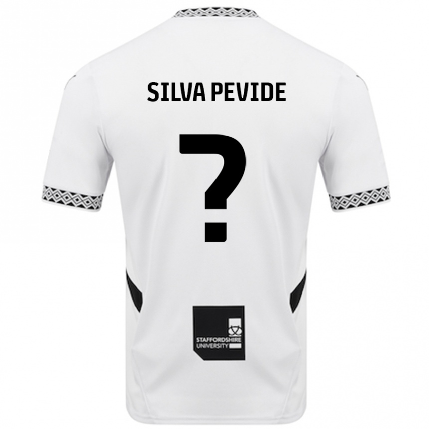 ילדים כדורגל Joao Silva Pevide #0 לָבָן ג'רזי ביתית 2024/25
