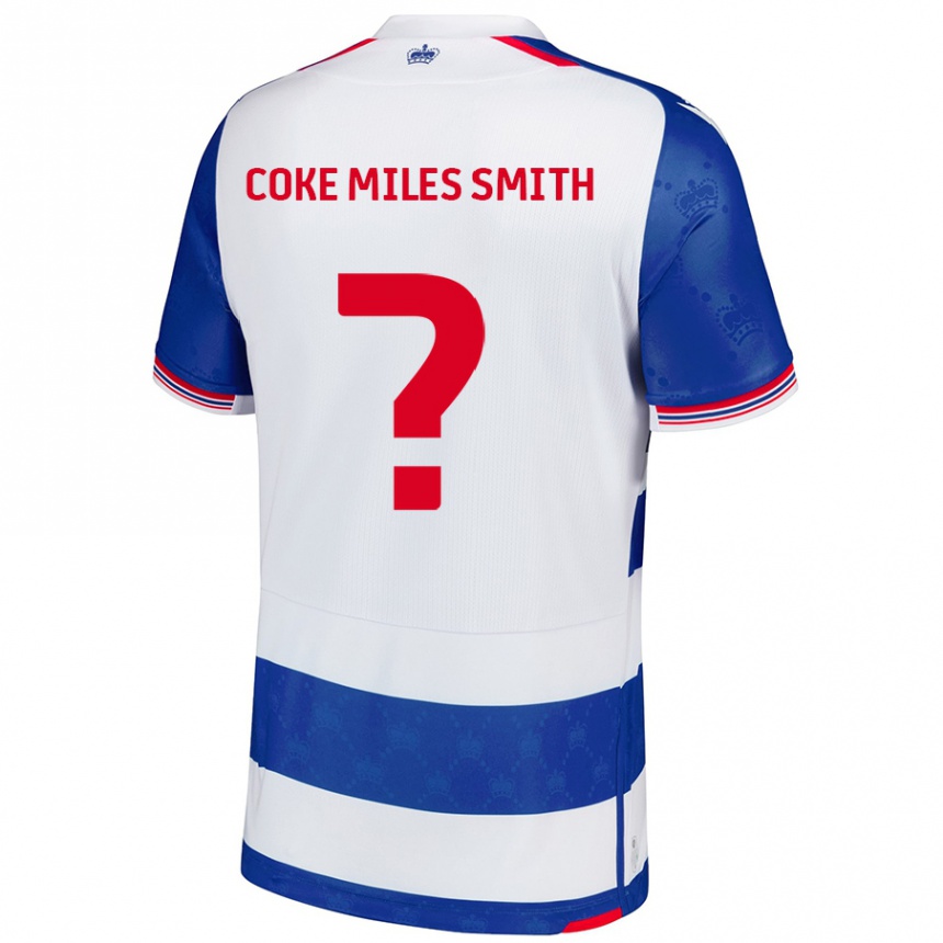 ילדים כדורגל Kiyan Coke Miles Smith #0 כחול לבן ג'רזי ביתית 2024/25