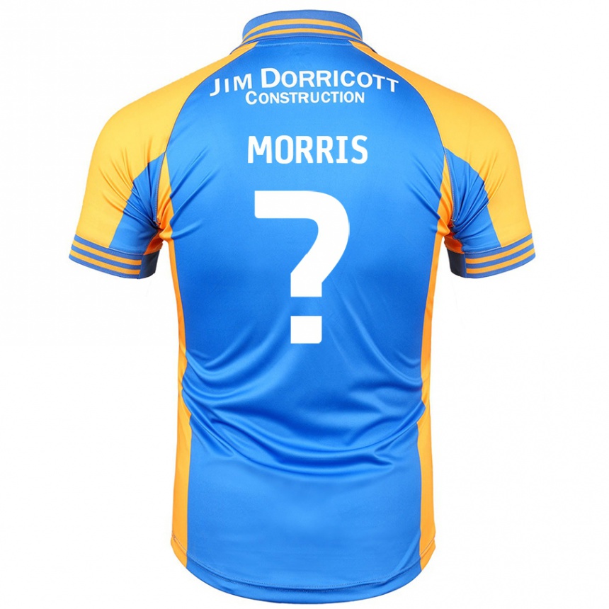 ילדים כדורגל Cammron Morris #0 ענבר כחול ג'רזי ביתית 2024/25