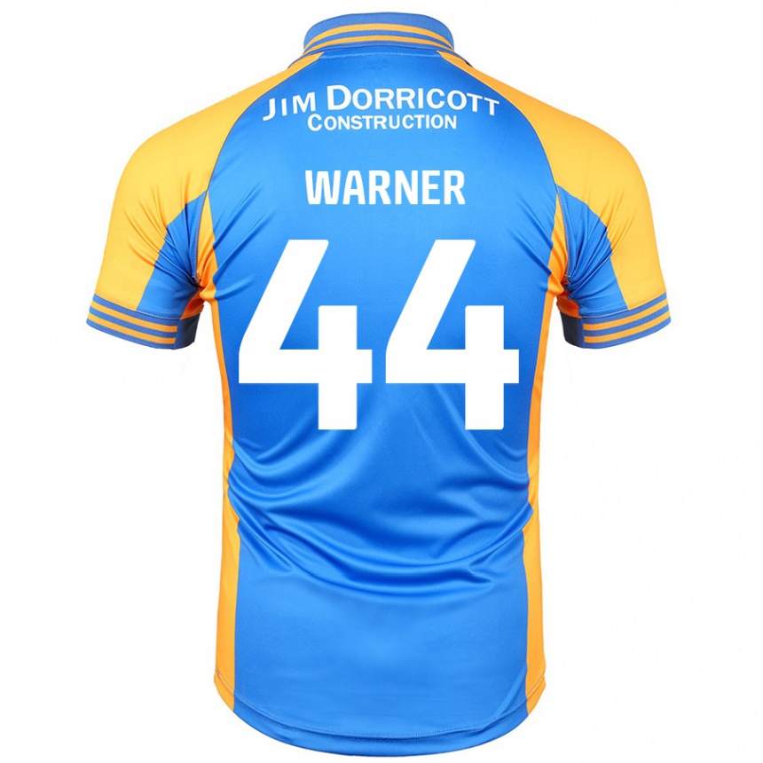 ילדים כדורגל James Warner #44 ענבר כחול ג'רזי ביתית 2024/25