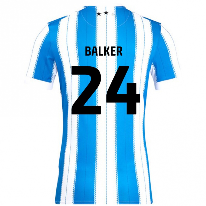 ילדים כדורגל Radinio Balker #24 כחול לבן ג'רזי ביתית 2024/25