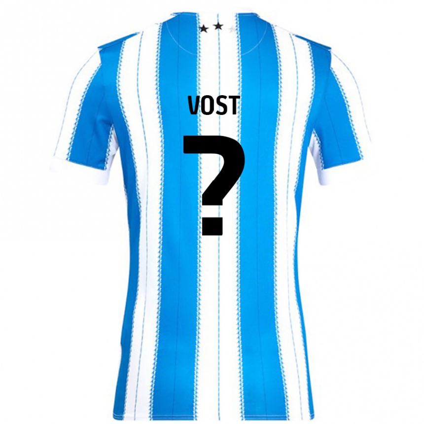 ילדים כדורגל Daniel Vost #0 כחול לבן ג'רזי ביתית 2024/25