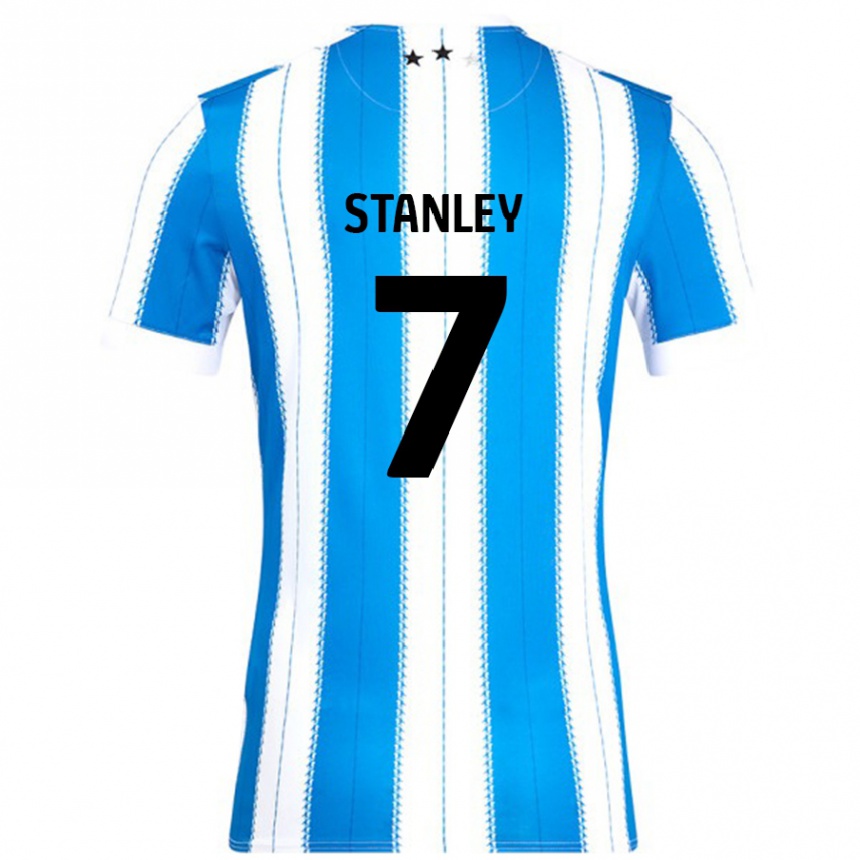 ילדים כדורגל Katie Stanley #7 כחול לבן ג'רזי ביתית 2024/25