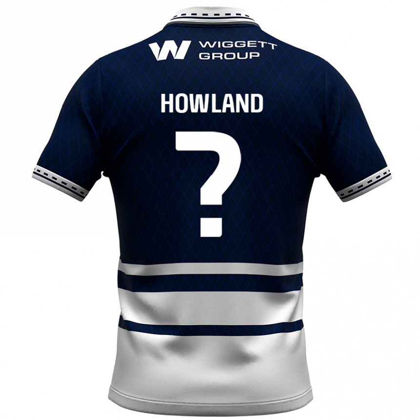 ילדים כדורגל Jack Howland #0 כחול נייבי לבן ג'רזי ביתית 2024/25