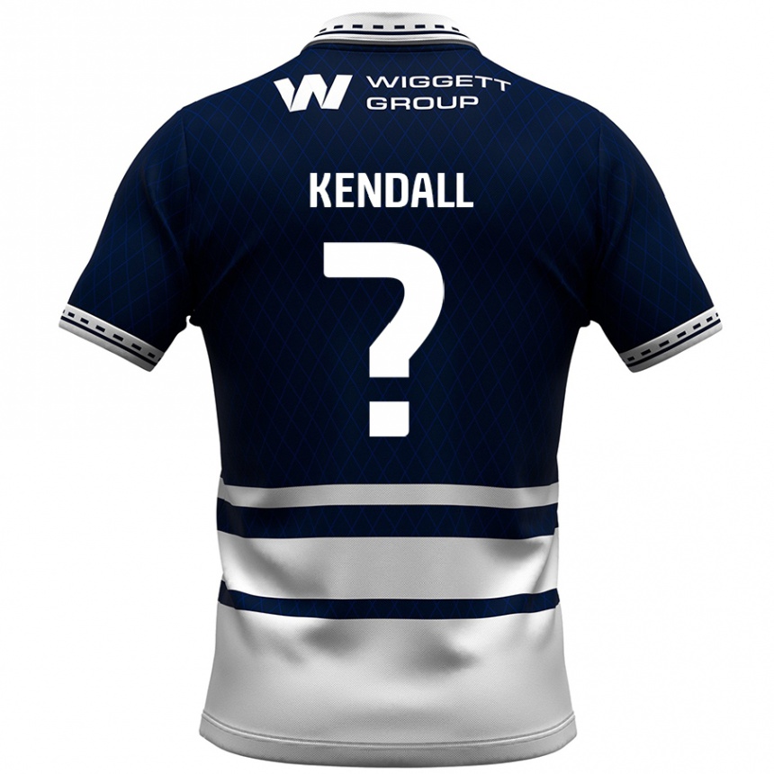 ילדים כדורגל Sheldon Kendall #0 כחול נייבי לבן ג'רזי ביתית 2024/25