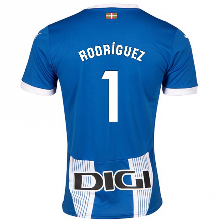 ילדים כדורגל Adrián Rodríguez #1 כְּחוֹל ג'רזי ביתית 2024/25