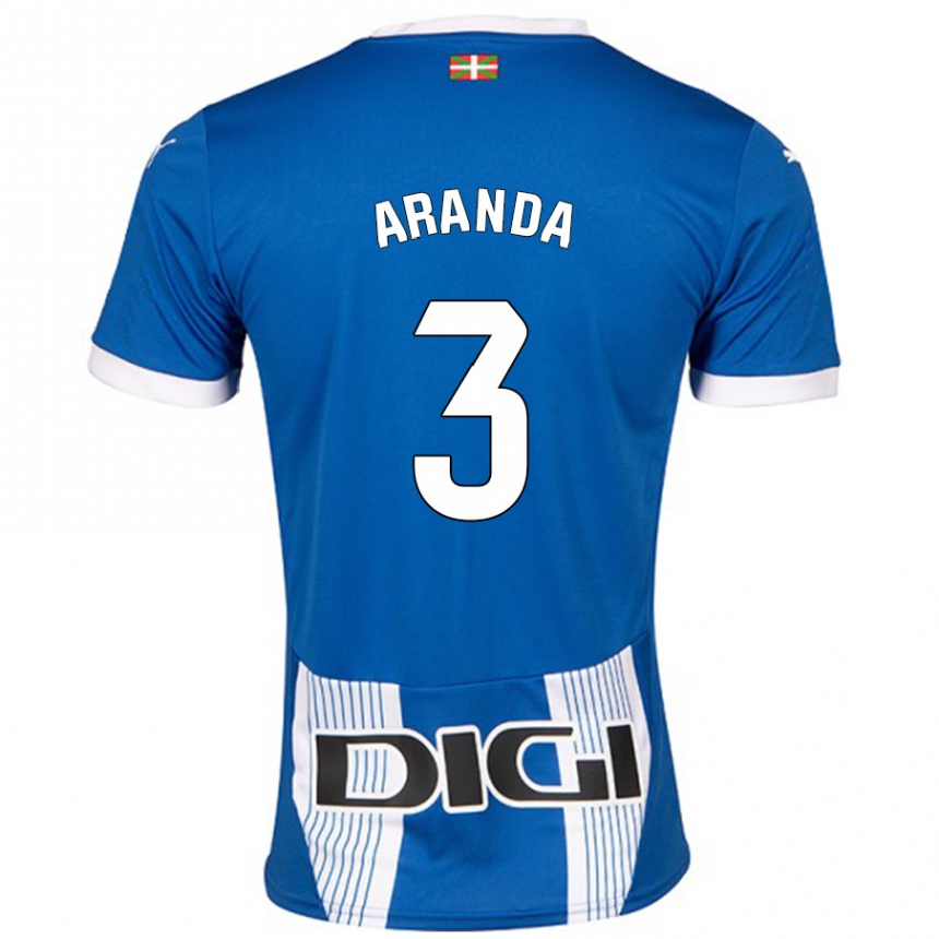 ילדים כדורגל Miguel Aranda #3 כְּחוֹל ג'רזי ביתית 2024/25