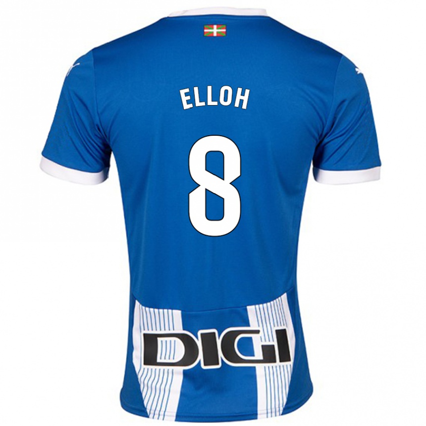 ילדים כדורגל Rebecca Elloh #8 כְּחוֹל ג'רזי ביתית 2024/25