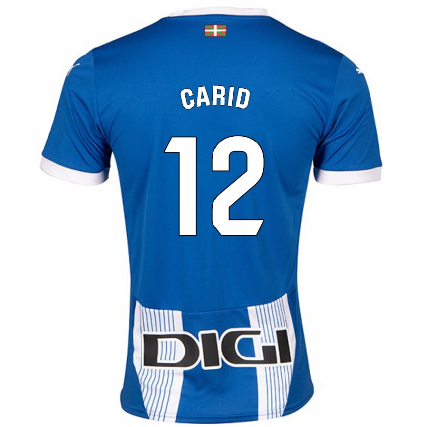 ילדים כדורגל Andrea Carid #12 כְּחוֹל ג'רזי ביתית 2024/25