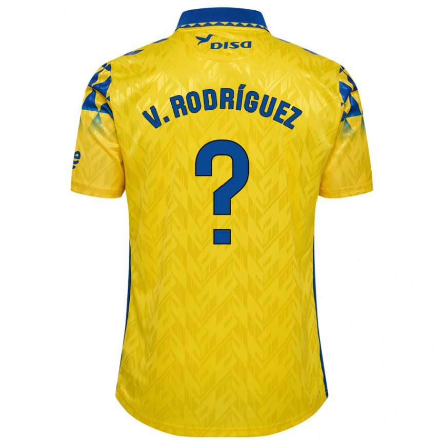 ילדים כדורגל Carlos Vicente Rodríguez #0 צהוב כחול ג'רזי ביתית 2024/25