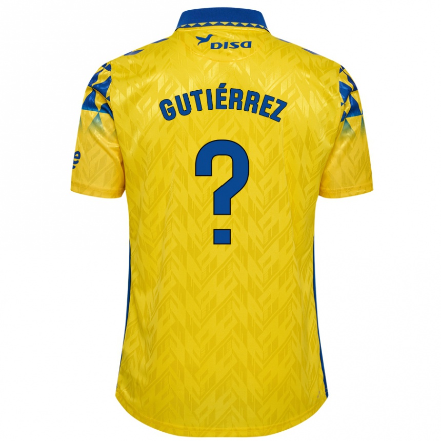 ילדים כדורגל Marco Gutiérrez #0 צהוב כחול ג'רזי ביתית 2024/25