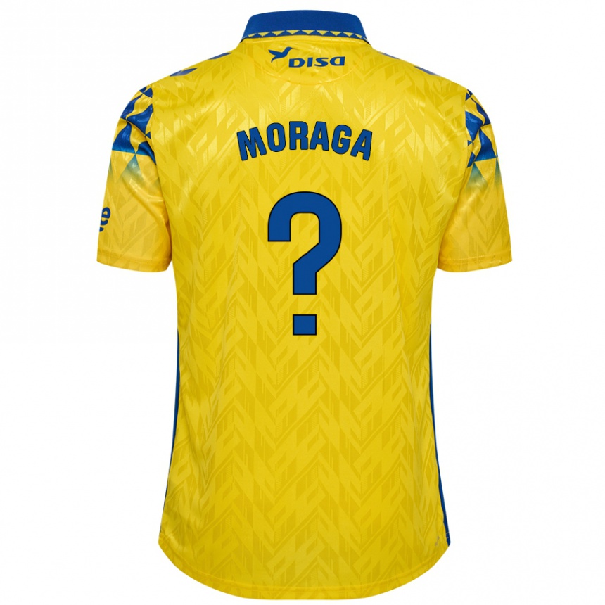 ילדים כדורגל Marcos Moraga #0 צהוב כחול ג'רזי ביתית 2024/25