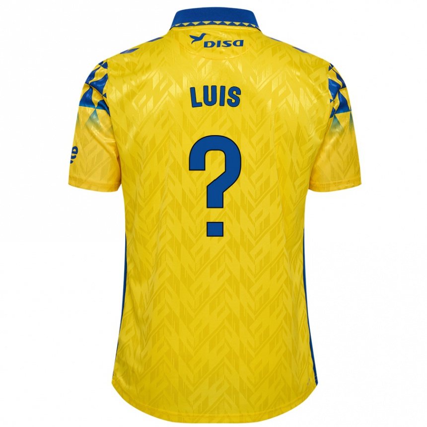 ילדים כדורגל Ryan Luis #0 צהוב כחול ג'רזי ביתית 2024/25