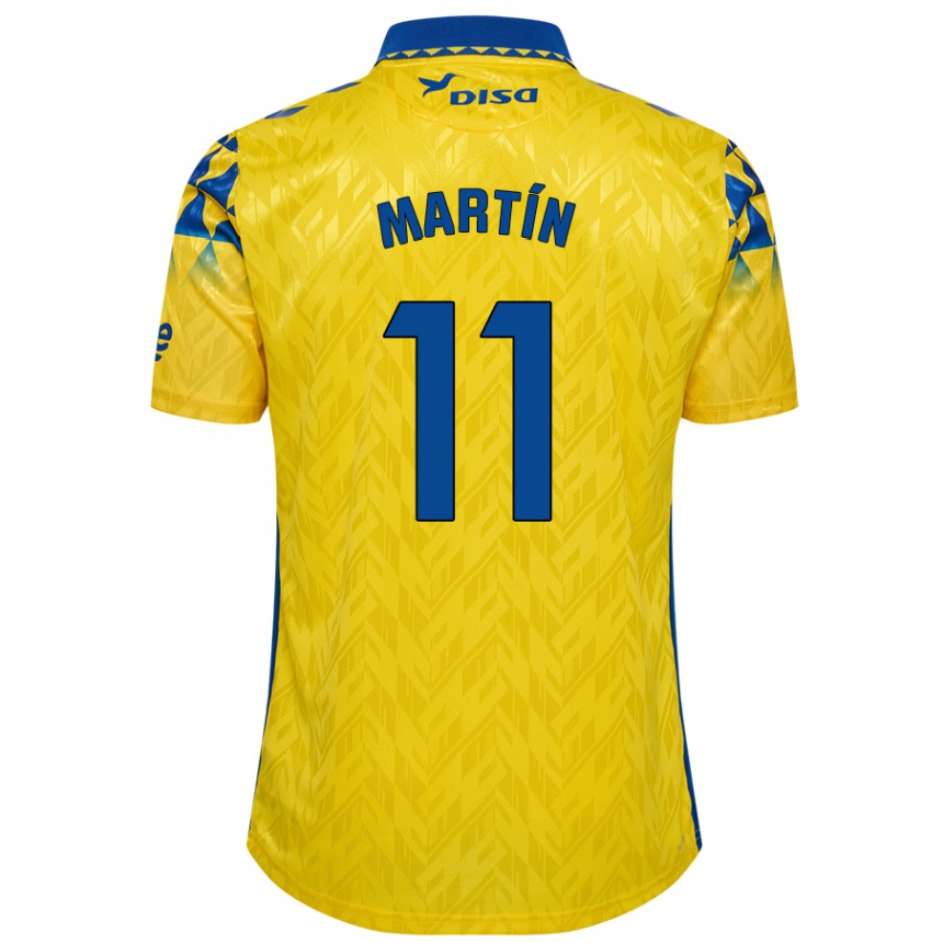 ילדים כדורגל Diego Martín #11 צהוב כחול ג'רזי ביתית 2024/25